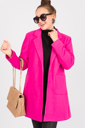Penelope Coat, Hot Pink