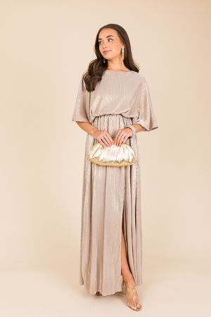 Micropleat Maxi, Grey/Gold