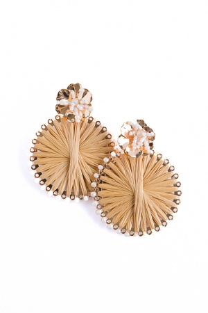 Island Time Wrapped Earring, Ivory