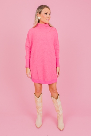 Mara Sweater Dress, Sunkissed Rose