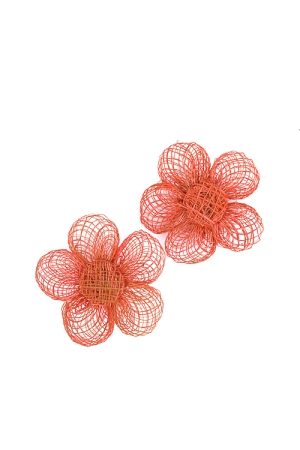 Blossom Earring, Coral