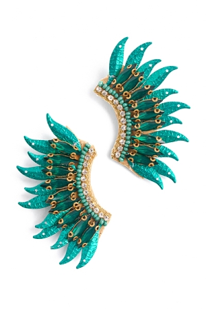 Sequin & Glass Wing, Green